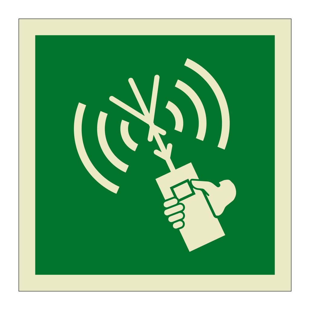 Survival craft portable radio symbol 2019 (Marine Sign) | British ...