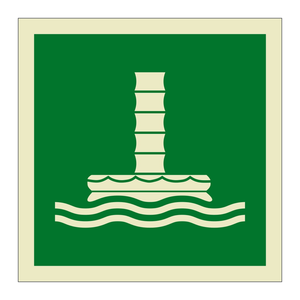 Evacuation chute system symbol 2019 (Marine Sign)