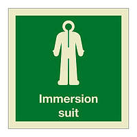 Immersion survival suit with text 2019 (Marine Sign)
