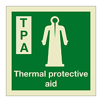 Thermal protective aid with text 2019 (Marine Sign)
