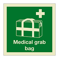 Medical grab bag with text 2019 (Marine Sign)
