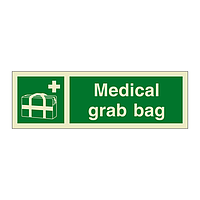 Medical grab bag with text 2019 (Marine Sign)
