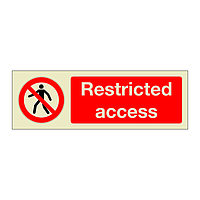 Restricted access (Marine Sign)
