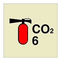 6kg CO2 fire extinguisher  (Marine Sign)