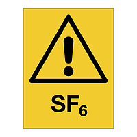 SF6 warning sign