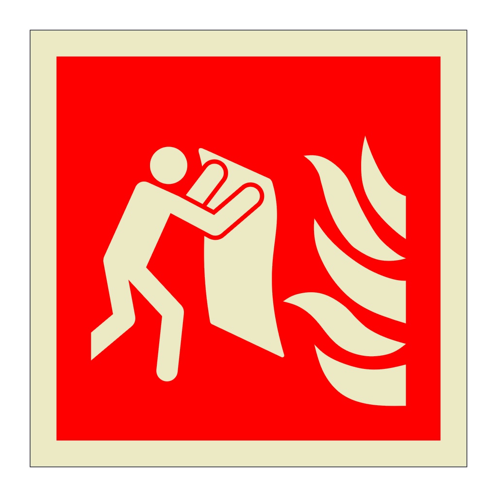 Fire blanket symbol (Marine Sign)