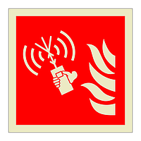 Fire emergency radio symbol (Marine Sign)