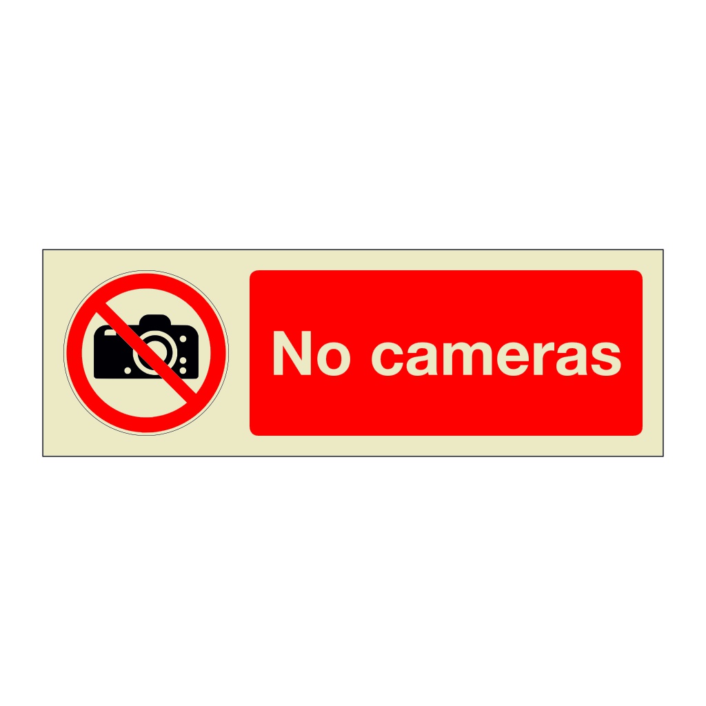 No cameras (Marine Sign)