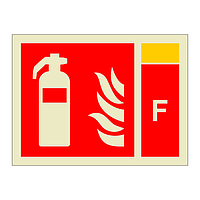 Fire extinguisher with Foam Identification (Marine Sign)