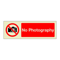 No photography (Marine Sign)