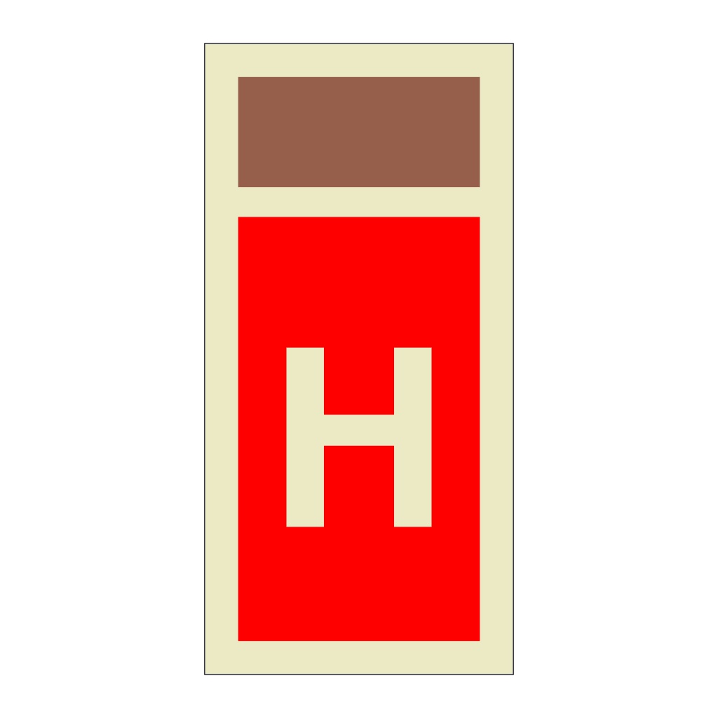 Supplementary Halon extinguisher media (Marine Sign)