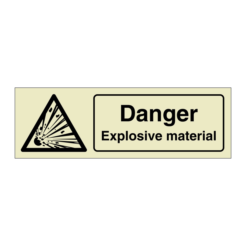 Danger Explosive material (Marine Sign)