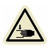 Crushing of hands symbol (Marine Sign)