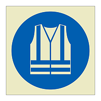 High visibility clothing symbol (Marine Sign)