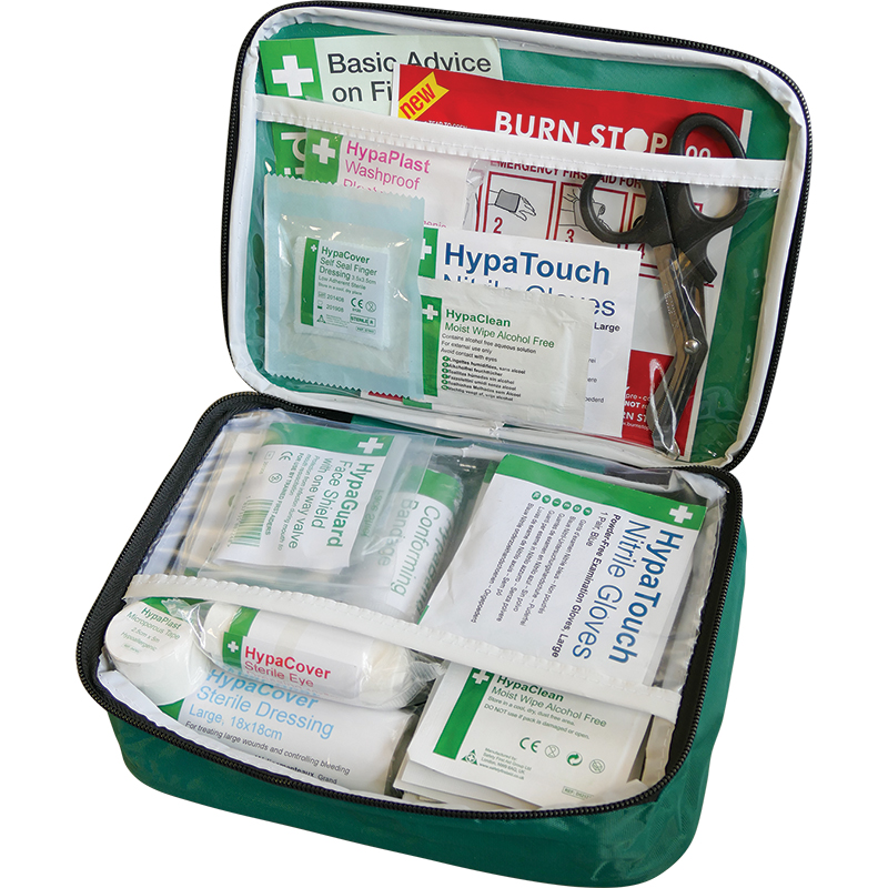 British Standard Compliant First Aid Kit in Nylon Case