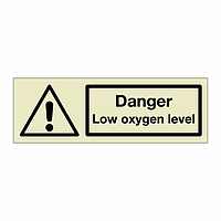 Danger Low oxygen level (Marine Sign)