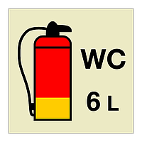 6L Wet chemical fire extinguisher (Marine Sign)