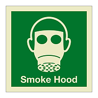 Smoke hood with text (Marine Sign)
