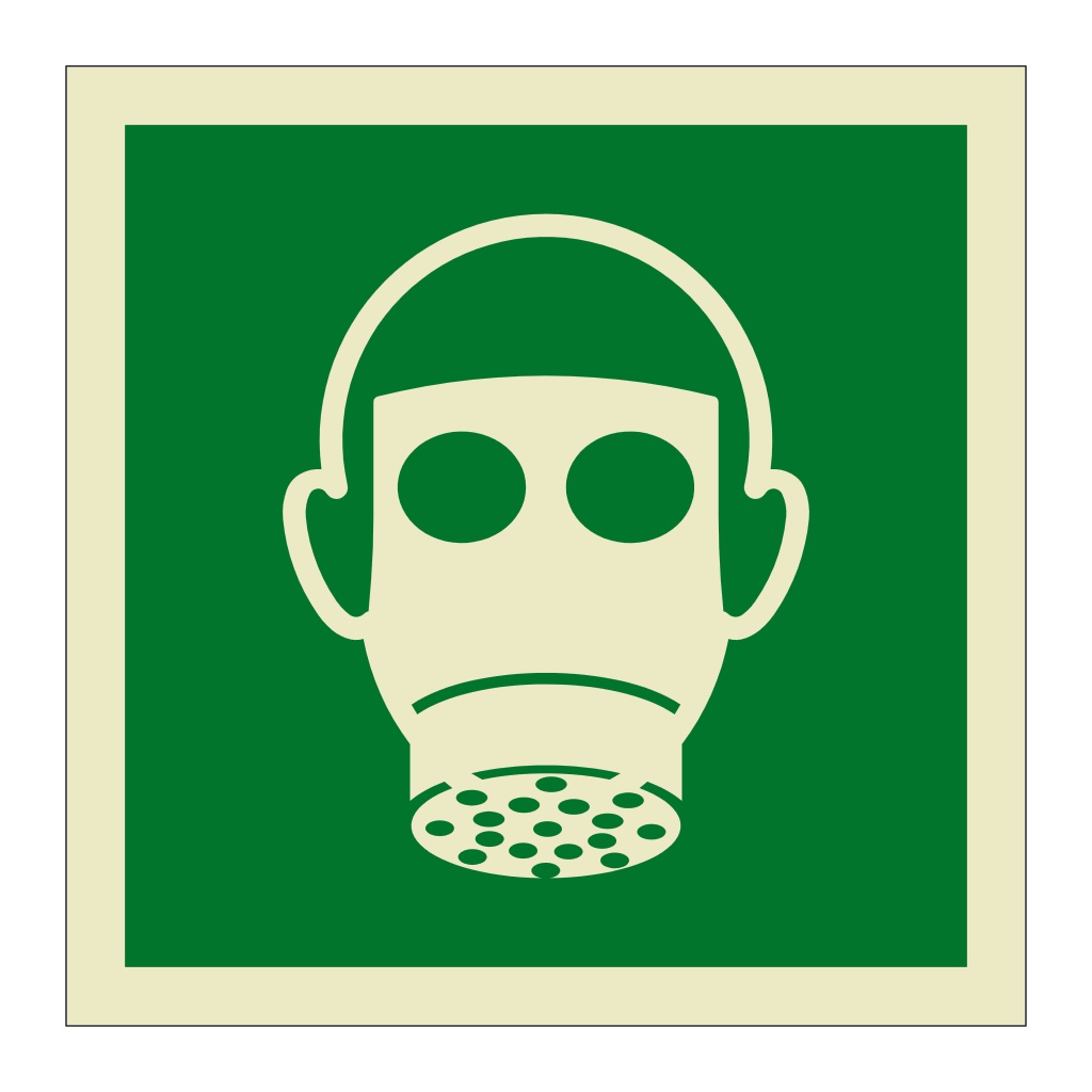 Smoke hood symbol (Marine Sign) | British Safety Signs