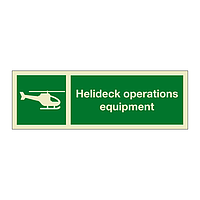 Helideck operations equipment (Marine Sign)