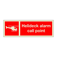 Helideck alarm call point (Marine Sign)
