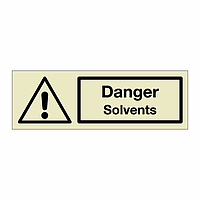 Danger Solvents (Marine Sign)