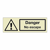 Danger No escape (Marine Sign)