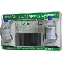 HypaClens Eyewash Station with HypaClens Eyewash Bottles