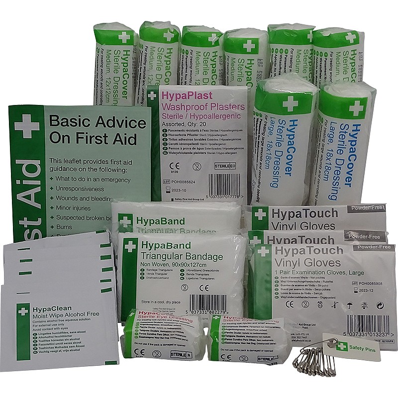 Workplace First Aid Kit Refill 1-10 Persons (Small)