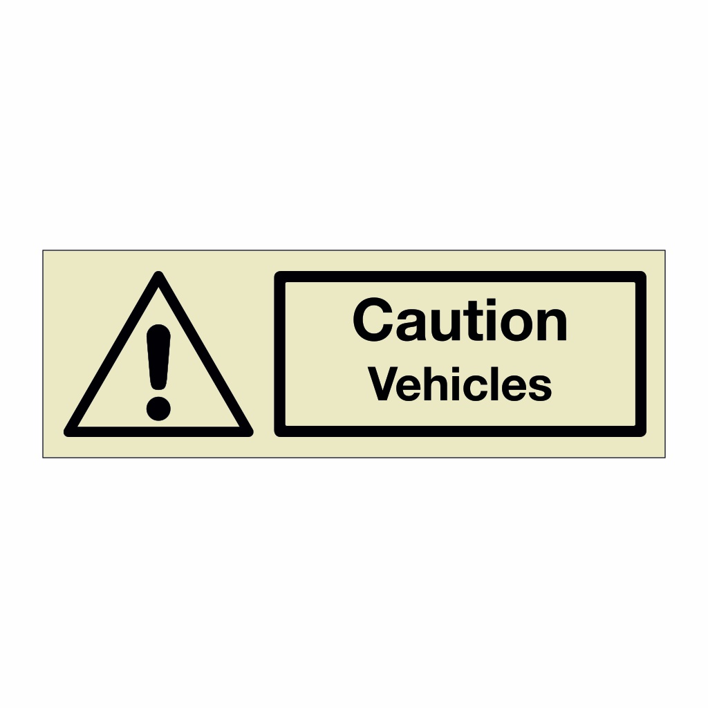 Caution Vehicles (Marine Sign)