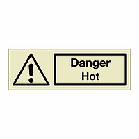 Danger Hot (Marine Sign)