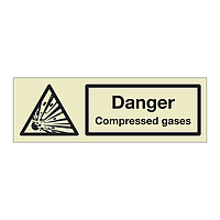 Danger Compressed gases (Marine Sign)