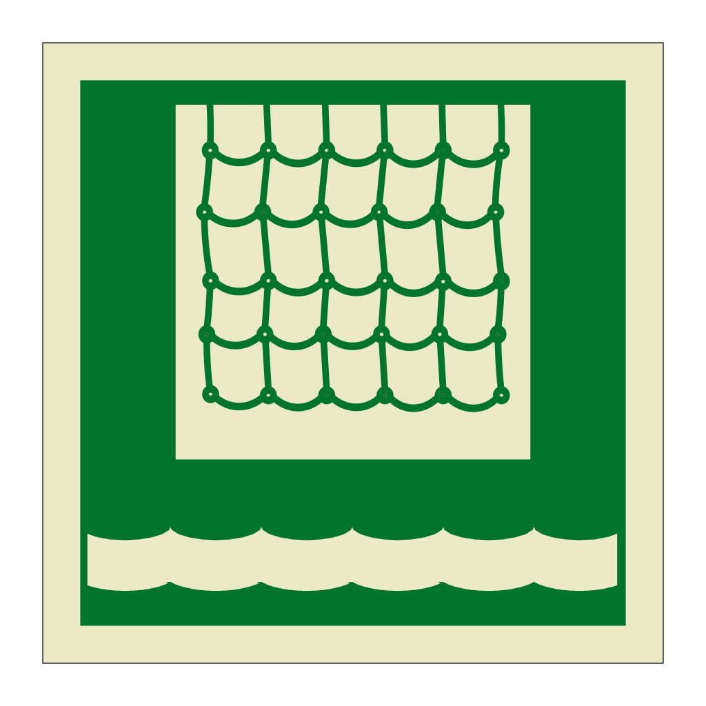 Scramble net symbol (Marine Sign)