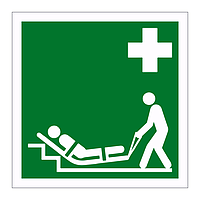 Evacuation mattress symbol sign