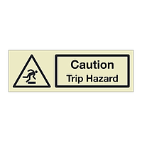 Caution Trip hazard (Marine Sign)