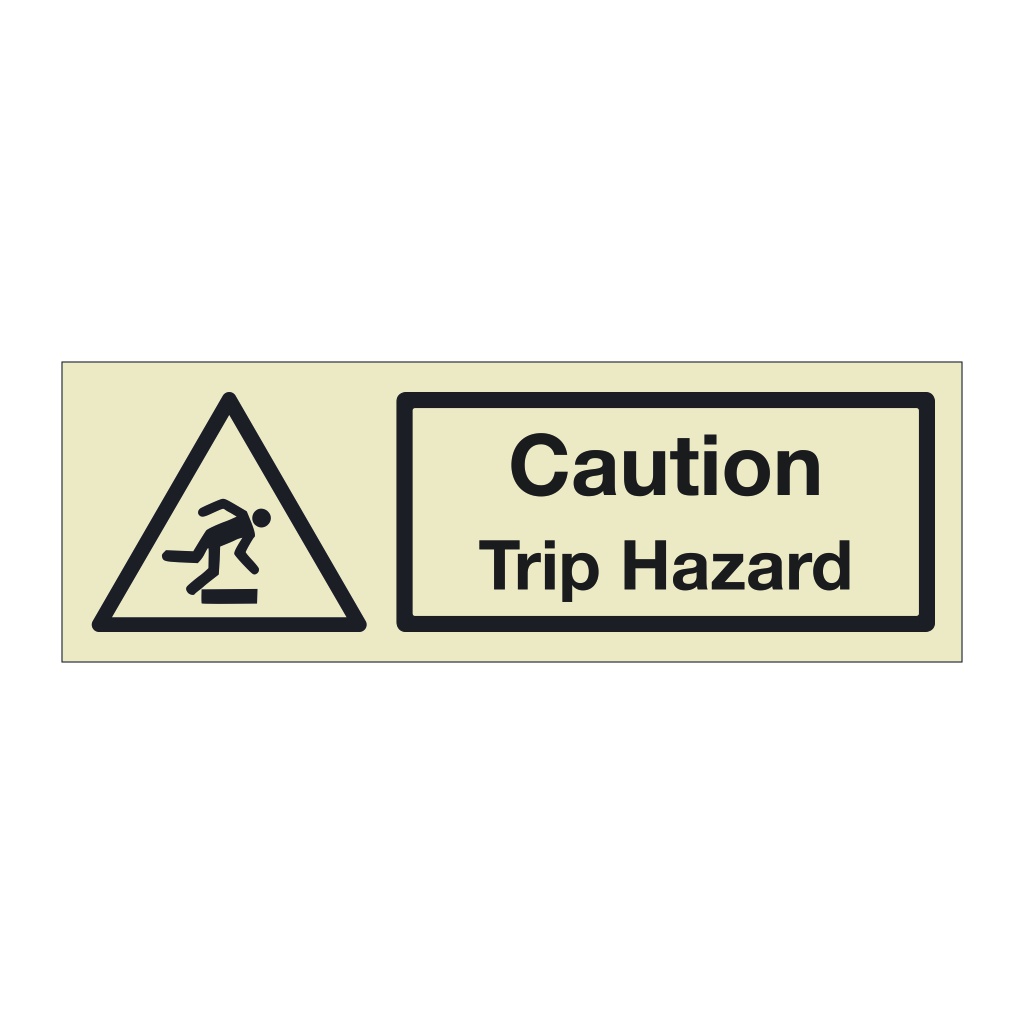 Caution Trip hazard (Marine Sign)