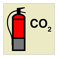 CO2 fire extinguisher (Marine Sign)