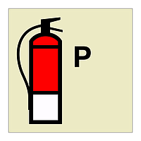 Powder fire extinguisher (Marine Sign)