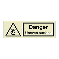 Danger Uneven surface (Marine Sign)