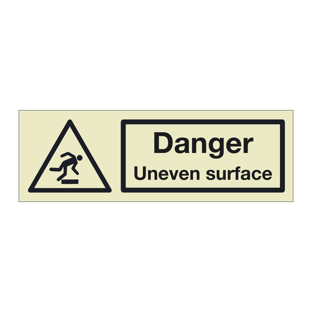 Danger Uneven surface (Marine Sign)