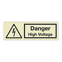 Danger High voltage (Marine Sign)