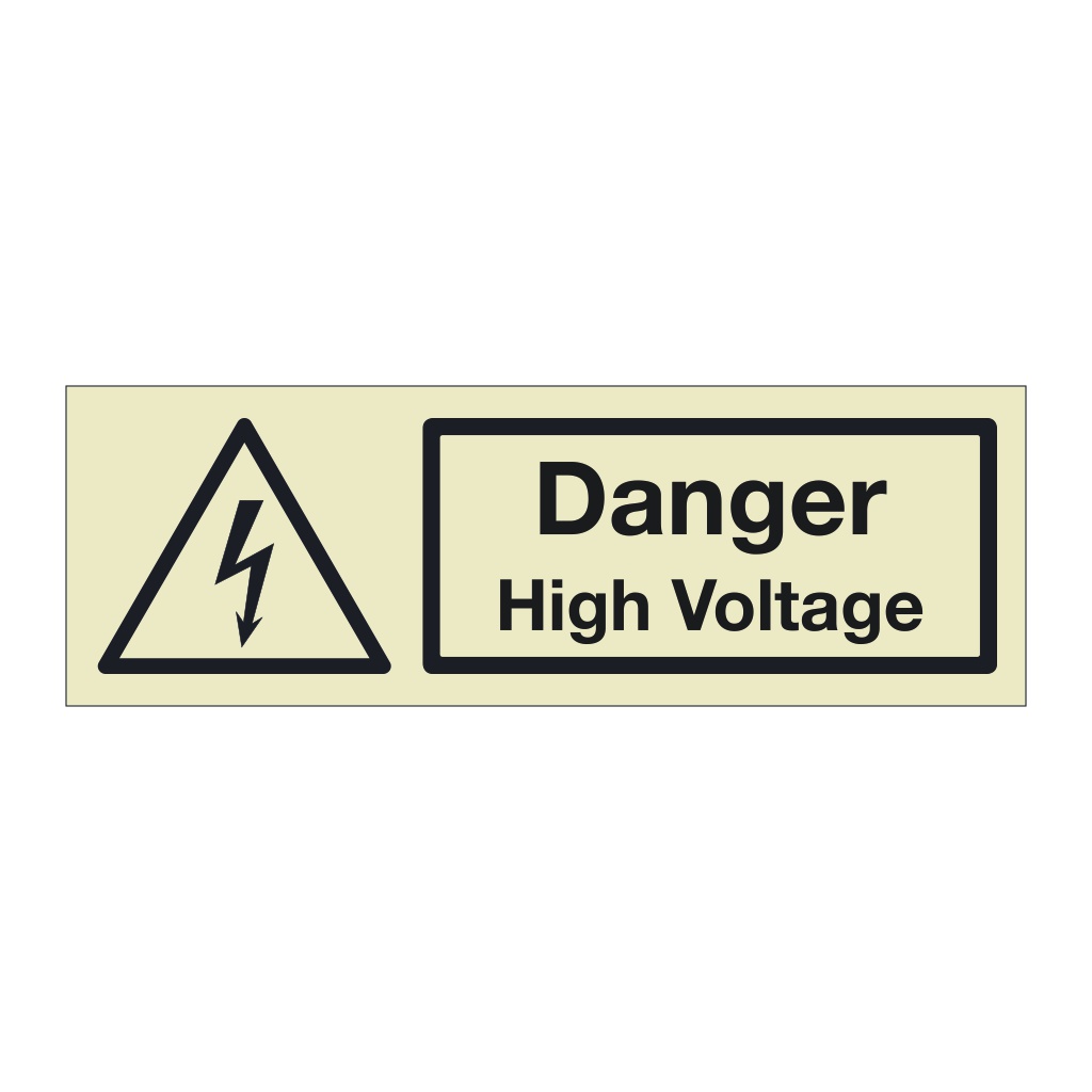 Danger High voltage (Marine Sign)