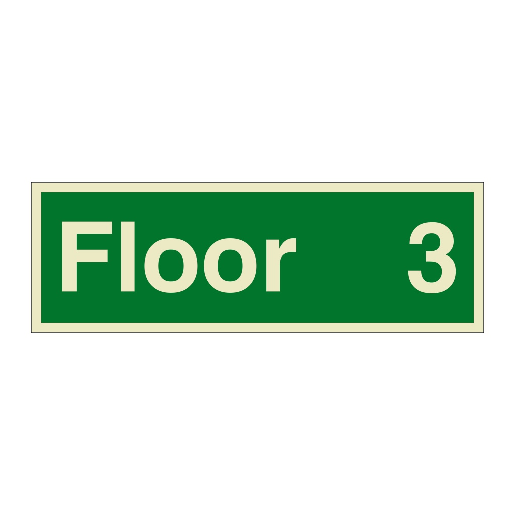 Floor 3 sign