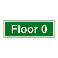 Floor 0 sign