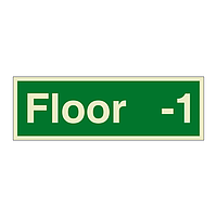 Floor -1 sign
