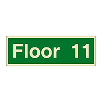 Floor 11 sign
