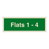 Flats 1 - 4 sign