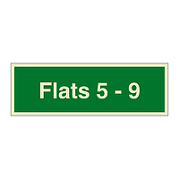 Flats 5 - 9 sign