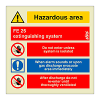 FE 25 extinguishing system (Marine Sign)