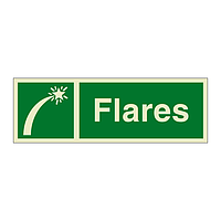 Flares with text (Marine Sign)